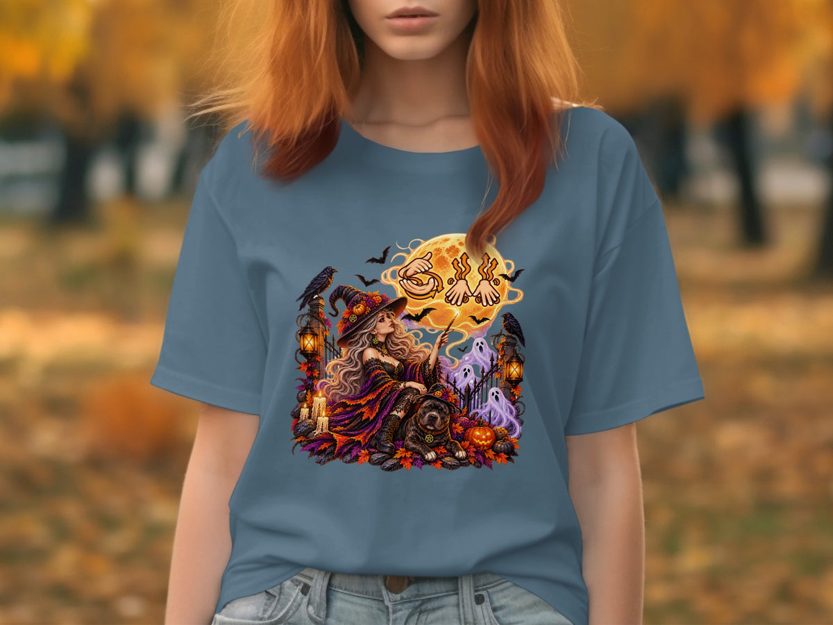 Midnight Familiar Witch T-Shirt