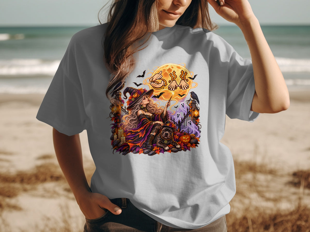 Midnight Familiar Witch T-Shirt
