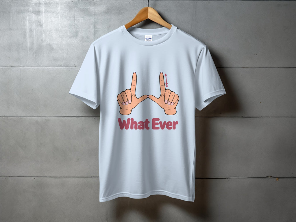 Whatever Retro Hand Sign T-Shirt
