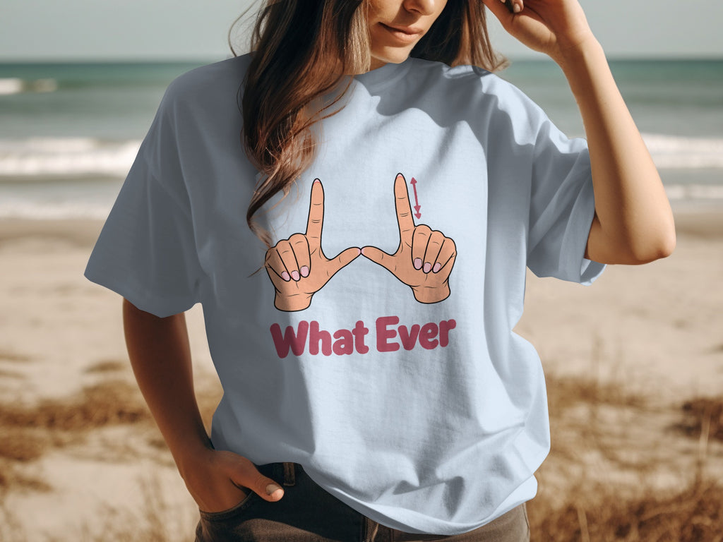 Whatever Retro Hand Sign T-Shirt