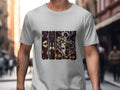 White t-shirt featuring a Halloween-themed graphic with crows and the text "Trick or Treat".