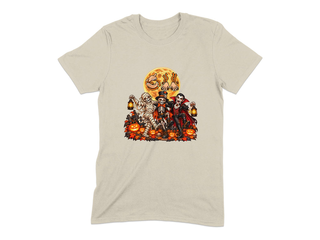 Auslan Dancing Monsters Halloween T-Shirt