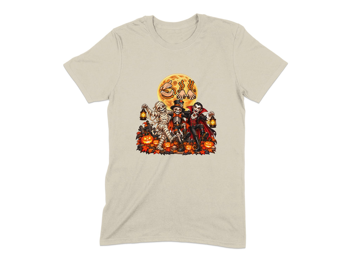 Auslan Dancing Monsters Halloween T-Shirt